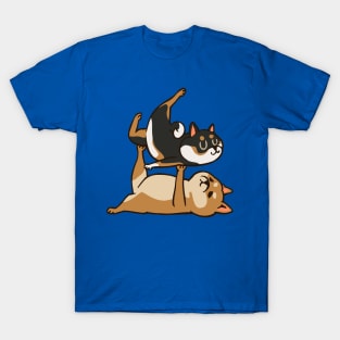 Acroyoga Shiba Inu T-Shirt